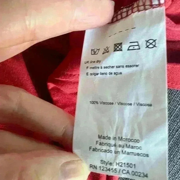 H By Halston Womens Red Orange Sleeveless Casual  Summer Spring Tank Top Small - Picture 8 of 9